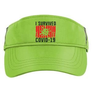 I Survived Covid19 Distressed Adult Drive Performance Visor