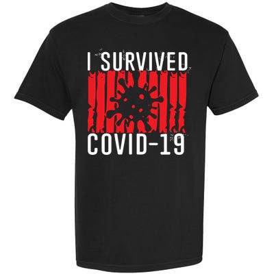 I Survived Covid19 Distressed Garment-Dyed Heavyweight T-Shirt
