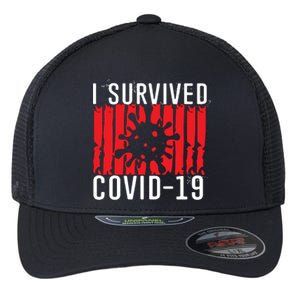 I Survived Covid19 Distressed Flexfit Unipanel Trucker Cap