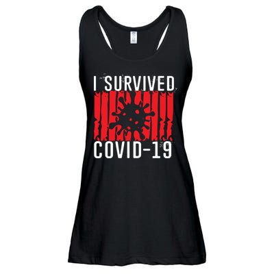 I Survived Covid19 Distressed Ladies Essential Flowy Tank