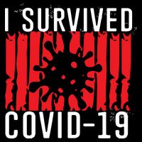 I Survived Covid19 Distressed 16 in Basic Backpack