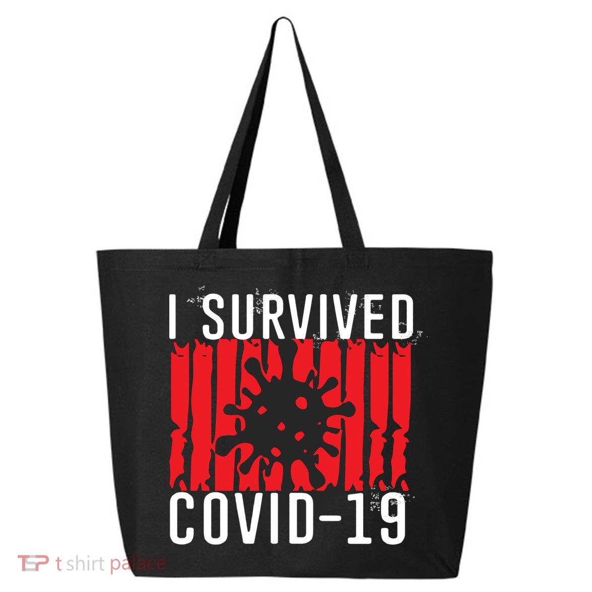 I Survived Covid19 Distressed 25L Jumbo Tote