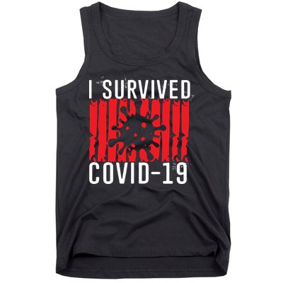 I Survived Covid19 Distressed Tank Top