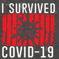 I Survived Covid19 Distressed Vector Backpack
