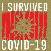 I Survived Covid19 Distressed Garment-Dyed Women's Muscle Tee
