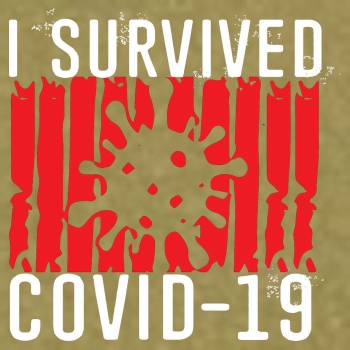 I Survived Covid19 Distressed Garment-Dyed Women's Muscle Tee