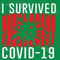 I Survived Covid19 Distressed Button