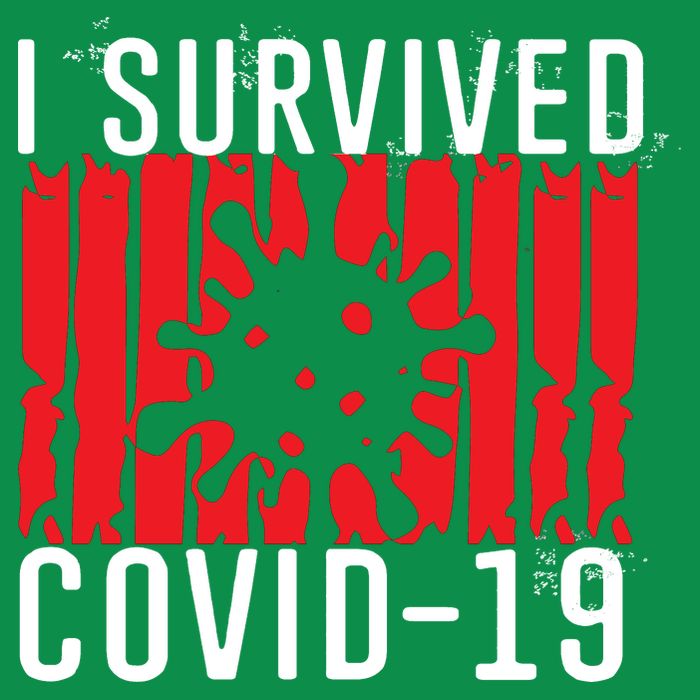 I Survived Covid19 Distressed Button
