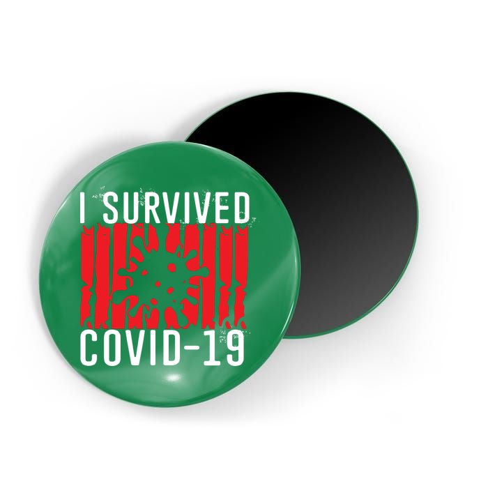 I Survived Covid19 Distressed Magnet