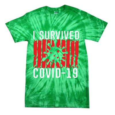 I Survived Covid19 Distressed Tie-Dye T-Shirt