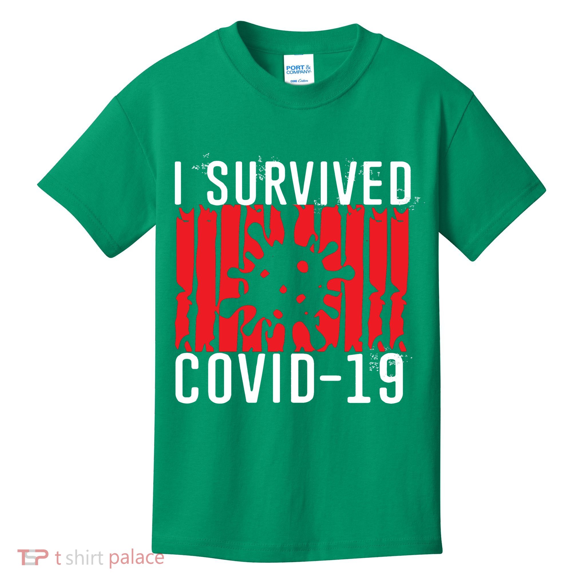 I Survived Covid19 Distressed Kids T-Shirt
