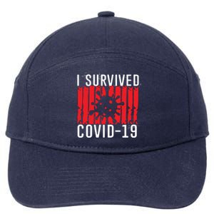 I Survived Covid19 Distressed 7-Panel Snapback Hat