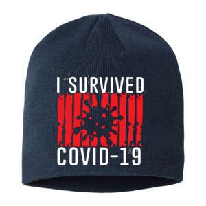 I Survived Covid19 Distressed Sustainable Beanie