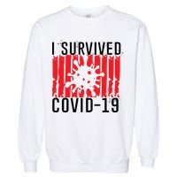 I Survived Covid19 Distressed Garment-Dyed Sweatshirt