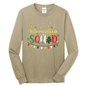 Intervention Squad Christmas Early Intervention Teacher Xmas Tall Long Sleeve T-Shirt