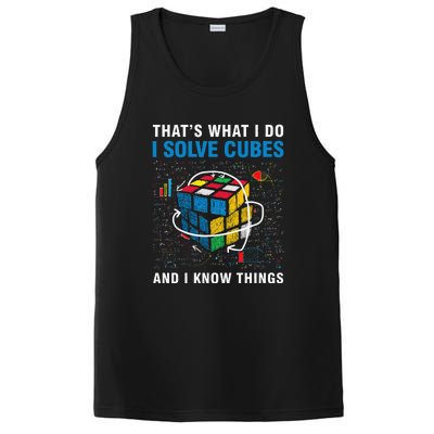 I Solve Cubes And I Know Things Funny Speed Cubing PosiCharge Competitor Tank