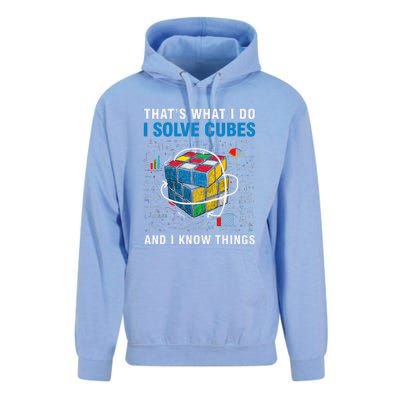 I Solve Cubes And I Know Things Funny Speed Cubing Unisex Surf Hoodie