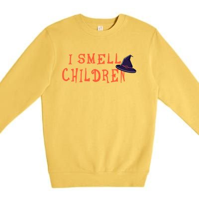 I Smell Children Gift Halloween Witch Gift Premium Crewneck Sweatshirt