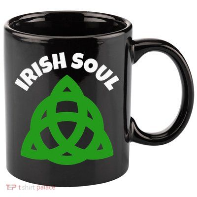 IRISH SOUL CELTIC KNOT ST. PATRICK'S DAY 11oz C Handle Ceramic Mug