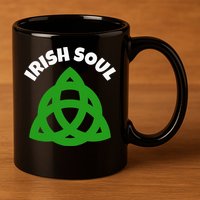 IRISH SOUL CELTIC KNOT ST. PATRICK'S DAY 11oz C Handle Ceramic Mug