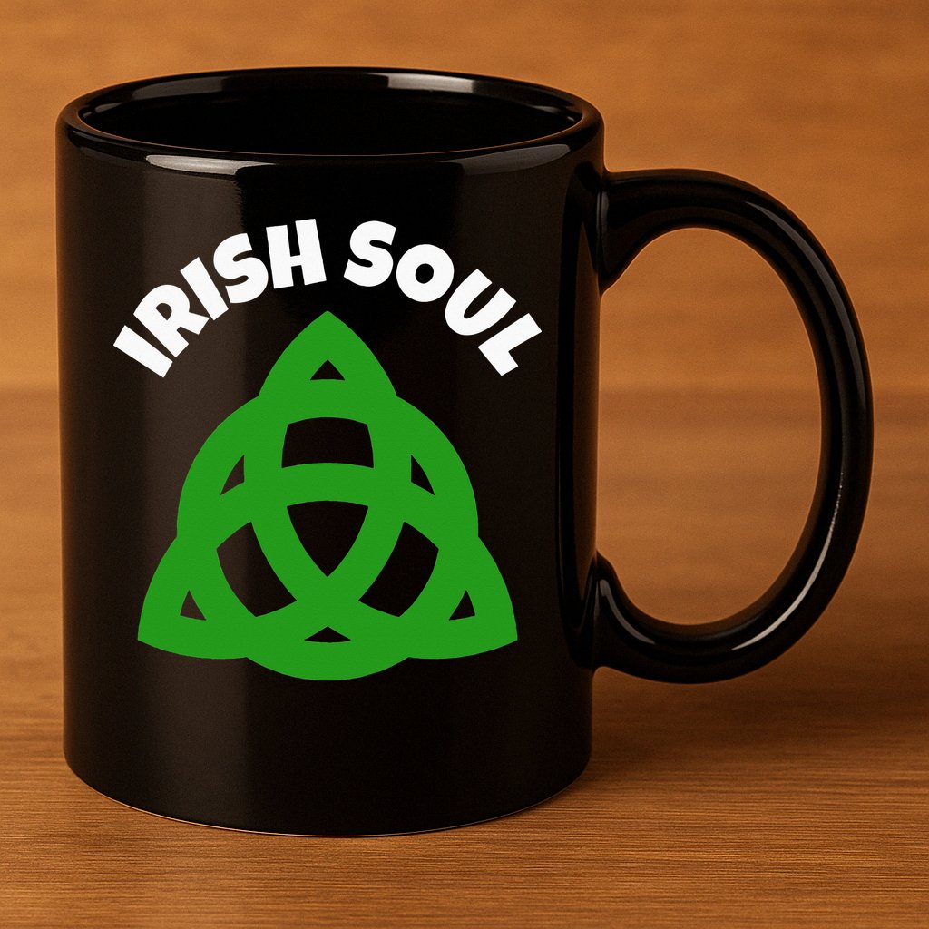 IRISH SOUL CELTIC KNOT ST. PATRICK'S DAY 11oz C Handle Ceramic Mug