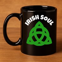 IRISH SOUL CELTIC KNOT ST. PATRICK'S DAY 11oz C Handle Ceramic Mug