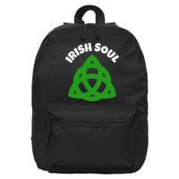 IRISH SOUL CELTIC KNOT ST. PATRICK'S DAY 16 in Basic Backpack