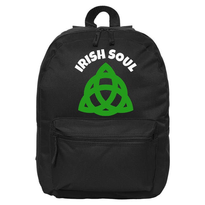 IRISH SOUL CELTIC KNOT ST. PATRICK'S DAY 16 in Basic Backpack