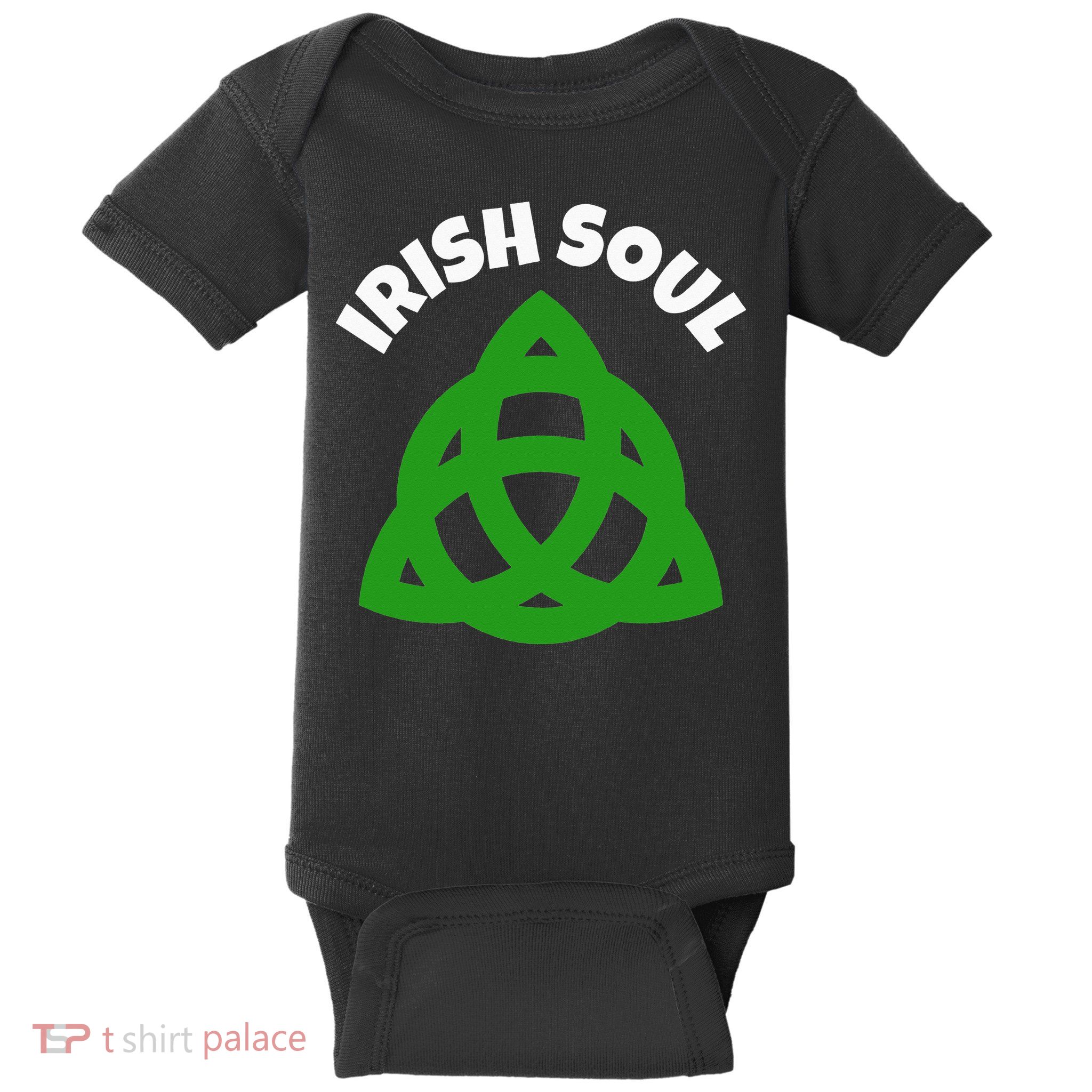 IRISH SOUL CELTIC KNOT ST. PATRICK'S DAY Baby Bodysuit