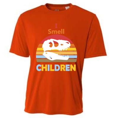 I Smell Children Dinosaur Tmeaningful Giftrex For Funny Scary Halloween Gift Cooling Performance Crew T-Shirt