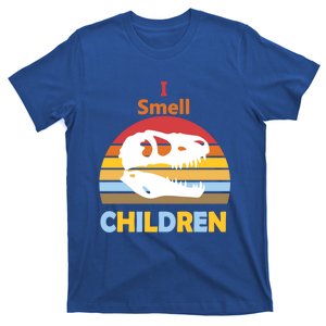 I Smell Children Dinosaur Tmeaningful Giftrex For Funny Scary Halloween Gift T-Shirt