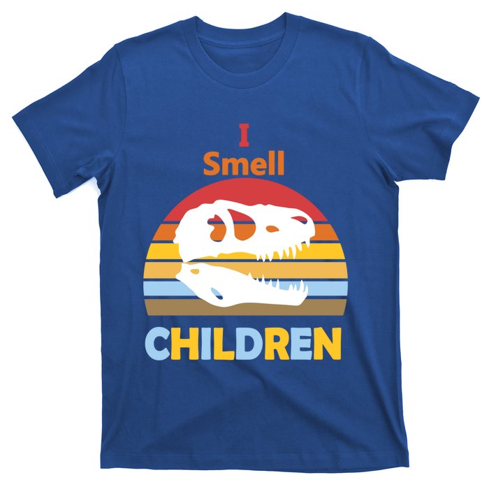 I Smell Children Dinosaur Tmeaningful Giftrex For Funny Scary Halloween Gift T-Shirt