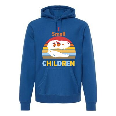 I Smell Children Dinosaur Tmeaningful Giftrex For Funny Scary Halloween Gift Premium Hoodie