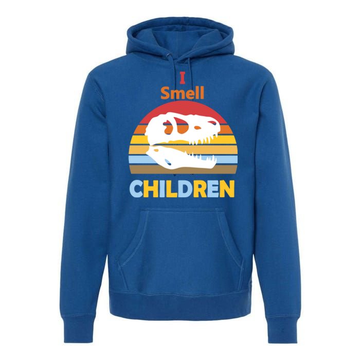 I Smell Children Dinosaur Tmeaningful Giftrex For Funny Scary Halloween Gift Premium Hoodie