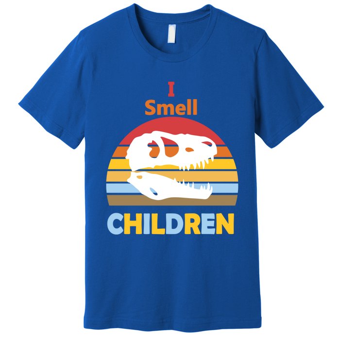 I Smell Children Dinosaur Tmeaningful Giftrex For Funny Scary Halloween Gift Premium T-Shirt