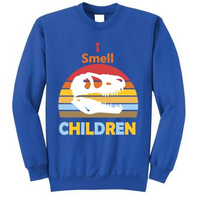 I Smell Children Dinosaur Tmeaningful Giftrex For Funny Scary Halloween Gift Tall Sweatshirt