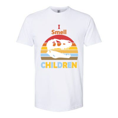 I Smell Children Dinosaur Tmeaningful Giftrex For Funny Scary Halloween Gift Softstyle CVC T-Shirt