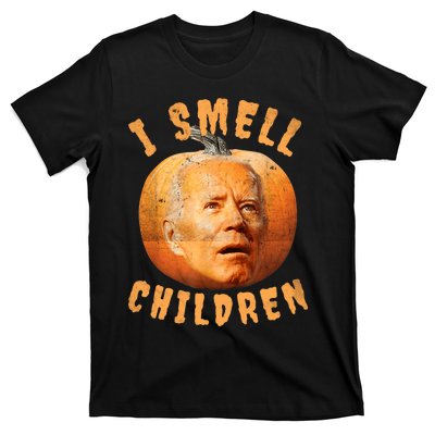 I Smell Children Anti Joe Biden Funny Witches Halloween T-Shirt