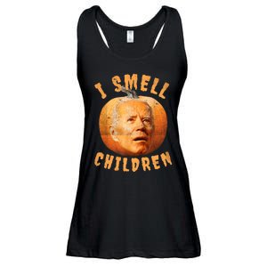 I Smell Children Anti Joe Biden Funny Witches Halloween Ladies Essential Flowy Tank