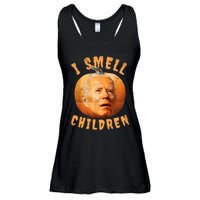 I Smell Children Anti Joe Biden Funny Witches Halloween Ladies Essential Flowy Tank