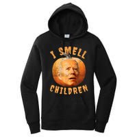 I Smell Children Anti Joe Biden Funny Witches Halloween Women's Pullover Hoodie