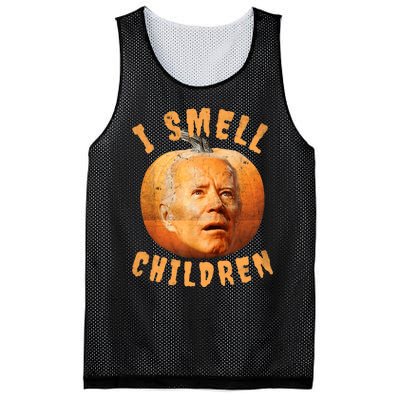 I Smell Children Anti Joe Biden Funny Witches Halloween Mesh Reversible Basketball Jersey Tank