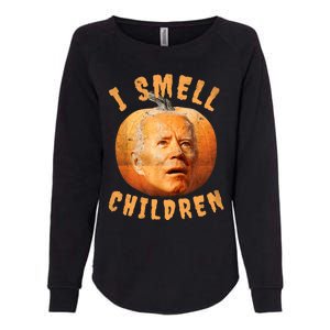 I Smell Children Anti Joe Biden Funny Witches Halloween Womens California Wash Sweatshirt