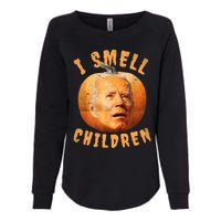 I Smell Children Anti Joe Biden Funny Witches Halloween Womens California Wash Sweatshirt