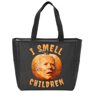 I Smell Children Anti Joe Biden Funny Witches Halloween Zip Tote Bag