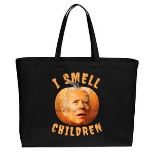 I Smell Children Anti Joe Biden Funny Witches Halloween Cotton Canvas Jumbo Tote