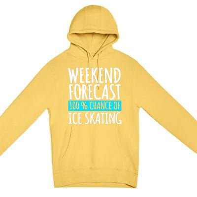 Ice Skating Coach Figure Skater Skates Sport Premium Pullover Hoodie