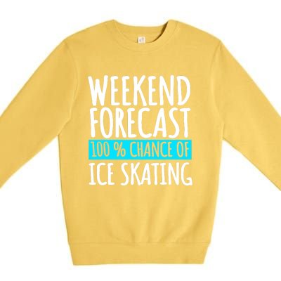 Ice Skating Coach Figure Skater Skates Sport Premium Crewneck Sweatshirt