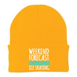 Ice Skating Coach Figure Skater Skates Sport Knit Cap Winter Beanie