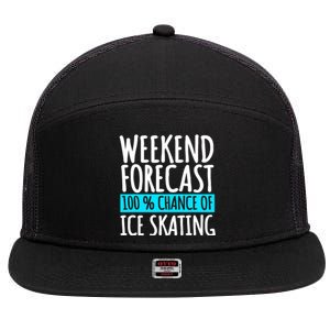 Ice Skating Coach Figure Skater Skates Sport 7 Panel Mesh Trucker Snapback Hat